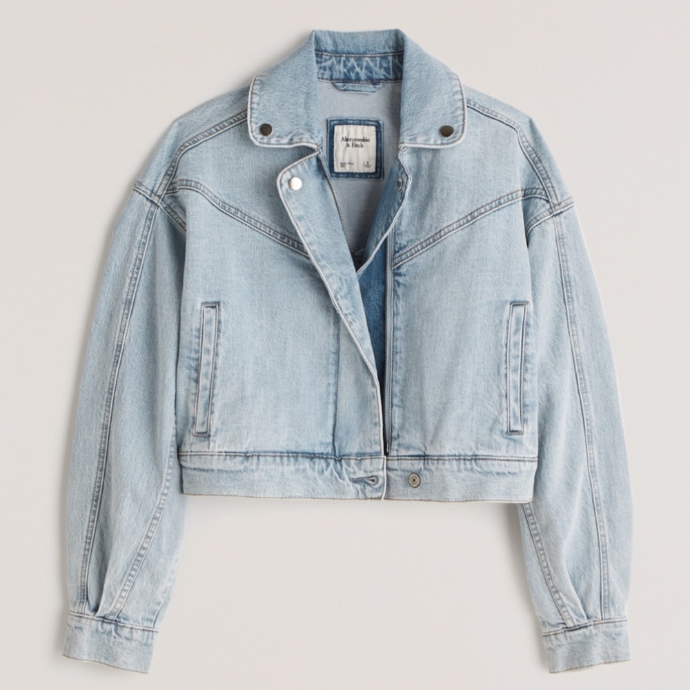 Abercrombie & Fitch Light Blue Jean Jacket